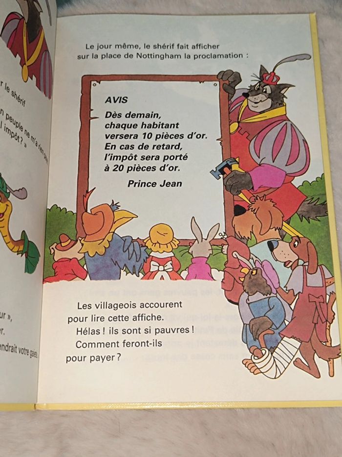 Livre Walt Disney-Robin des Bois🤎mickey Club - photo numéro 3