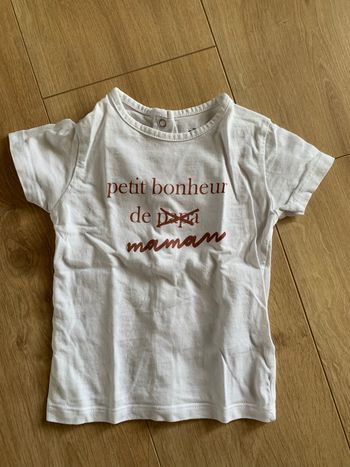 Tee-shirt manches courtes 9 mois
