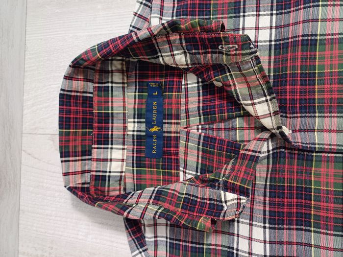 Chemise Ralph Laurent manche Longue / taille L / A carreaux / Très bon état - photo numéro 5
