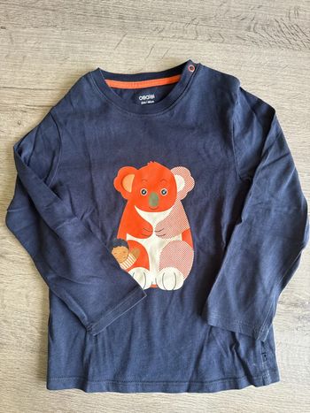 T shirt manches longues okaidi 23 mois