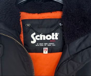 Veste bombers noir intérieur orange édition limitée vintage