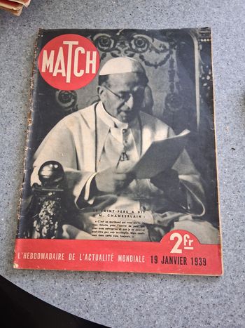 5 journaux " match" 1939