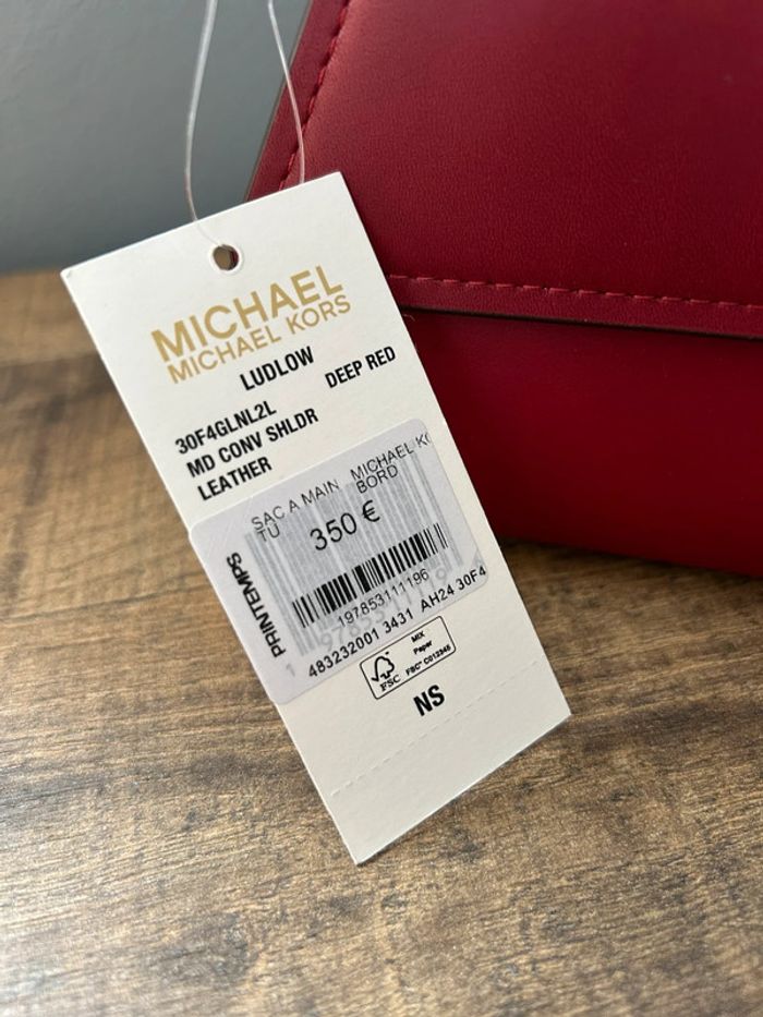 Sac à main / épaule Michael Kors Bordeaux neuf - photo numéro 4