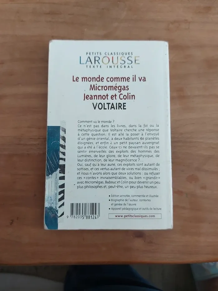 Livre Le monde comme il va micromegas jeannot et colin - photo numéro 2