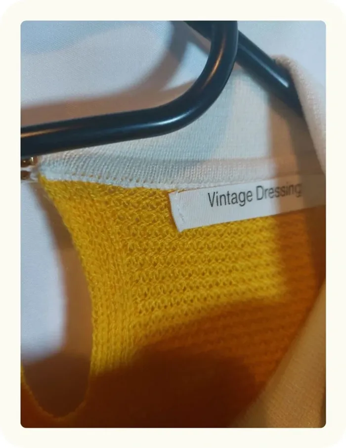 Pull vintage gaufré avec col Femme - photo numéro 6