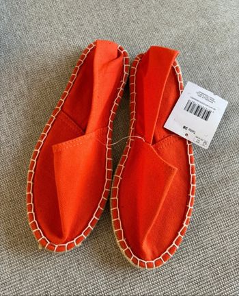 Espadrilles orange pointure 38 neuves