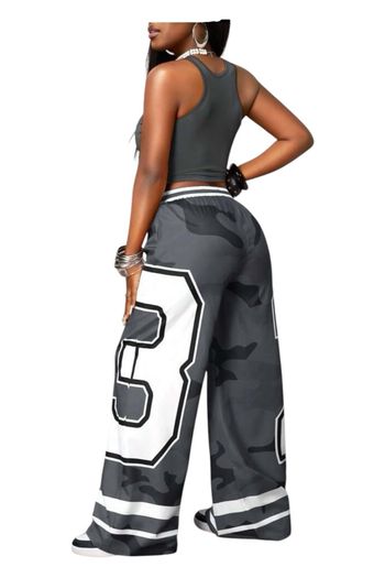 Women’s Y2K 2 Piece Outfit Set – “Not Your Average Girl” Crop Top & Wide Leg Pants | Streetwear Tracksuit | Trendy Matching Set | Excellent Condition