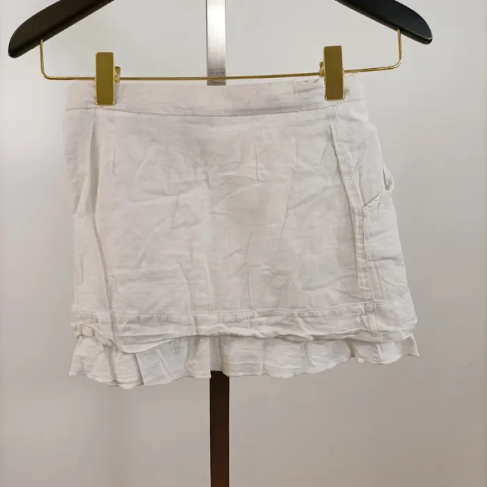 Mini jupe-short blanche IKKS enfant 5 ans – été, coton, volant, léger, style bohème A801 - photo numéro 5