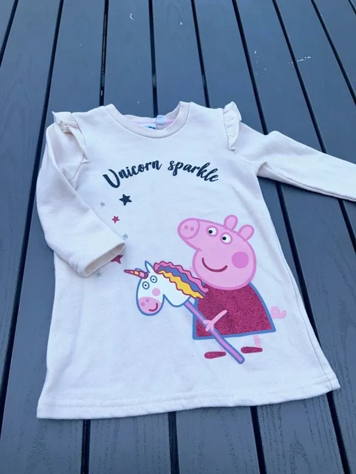 Robe et legging peppa pig bébé fille