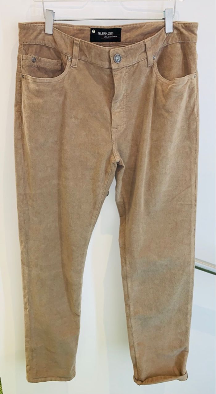 Pantalon 5 poches velours côtelé Teleria Zed - photo numéro 2