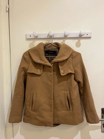 Veste manteau camel zara basic taille XS/34