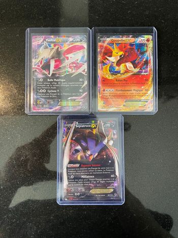 Lot de 3 cartes Pokémon XY ex promo