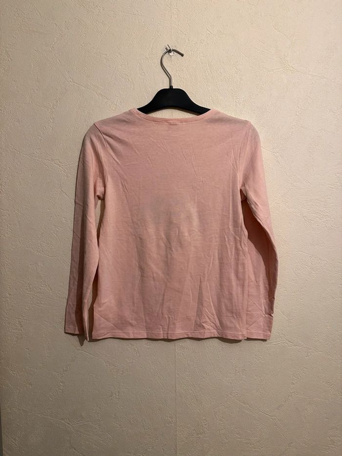 T-shirt en coton manches longues rose imprimée fille 12 ans Tape à l’œil - photo numéro 7