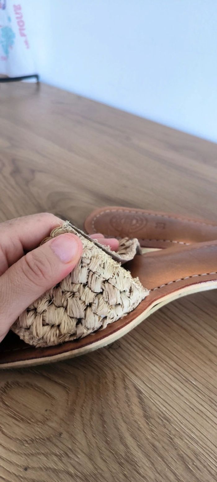 Sandales été très tendance cuire véritable - photo numéro 9