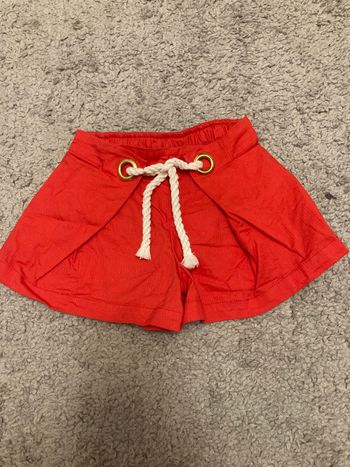 Short rouge sergent major 3 ans
