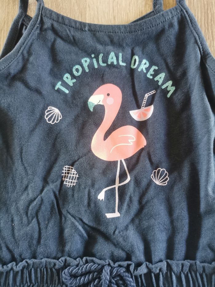 Lot de 2 articles bébé fille 18 mois robe + combinaison gemo et influx neuf avec étiquette - photo numéro 3