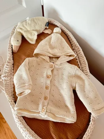 Gilet à capuche doublé en sherpa