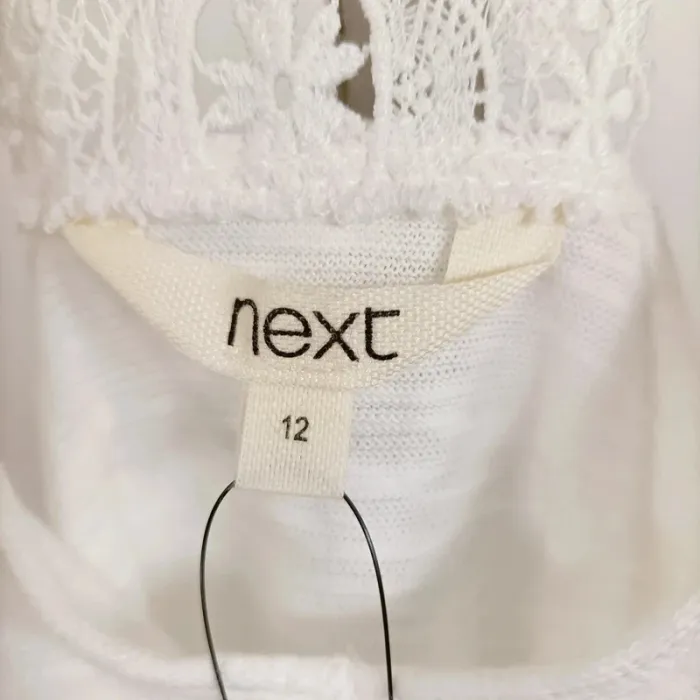 Débardeur blanc dos dentelle – Next taille 40 A715 - photo numéro 4