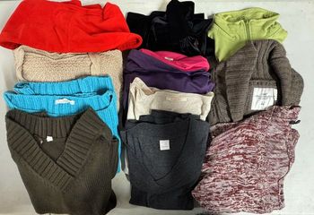 lot de 11 pulls et gilet femme multimarque 