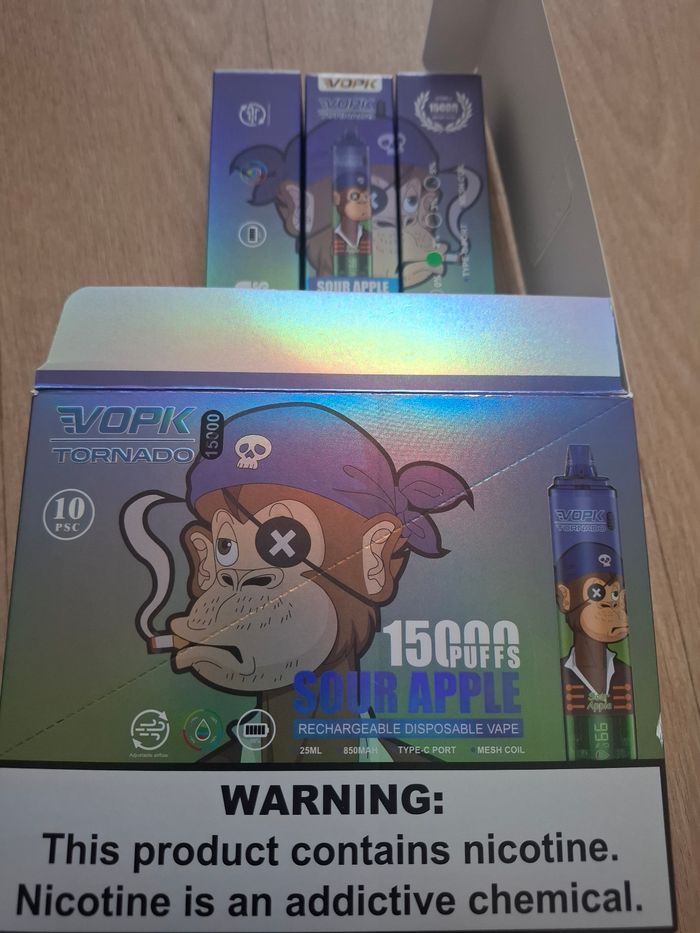 Boite vape 15 000 pomme