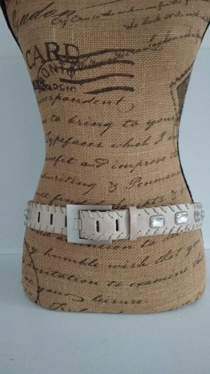 Ceinture beige femme 90 cm - photo numéro 2
