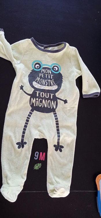 Pyjama monstre 9 mois
