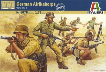 Maquette Italeri 6076 figurines German Afrikakorps WWII 1/72