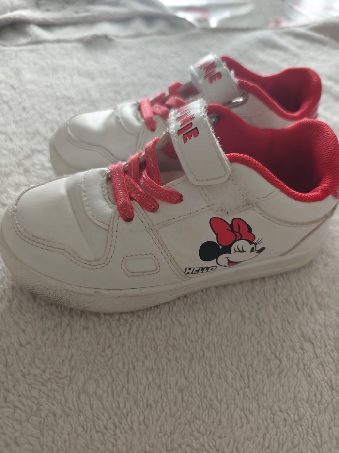 Baskets Minnie Mouse Disney blanches T29 ❤️ - photo numéro 3