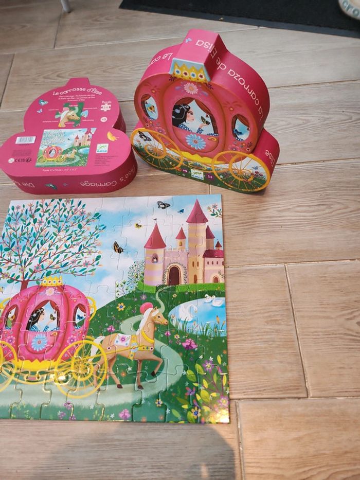 Puzzle djeco 54 pièces le carrosse d Élise - photo numéro 2