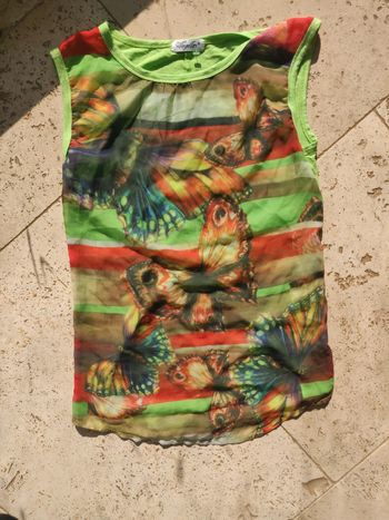 Haut sans manches vintage transparent devant y2k