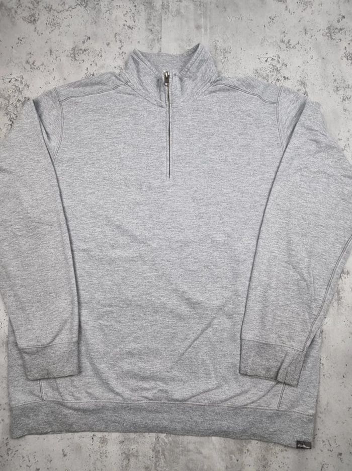 Sweat 1/4 zip Eddie Bauer gris – Taille XL Homme - photo numéro 3