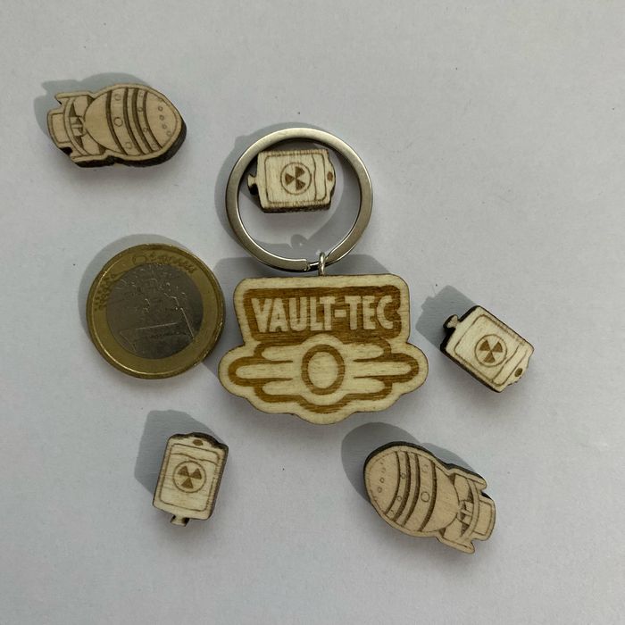 Mini porte clés vault tech fallout