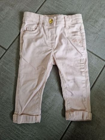 Jeans rose pâle 9 mois tao