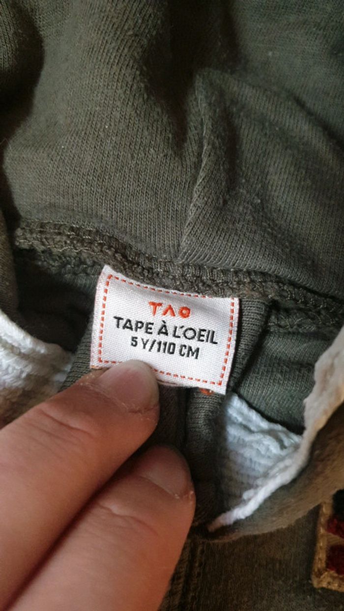Pull kaki à tirette - photo numéro 3