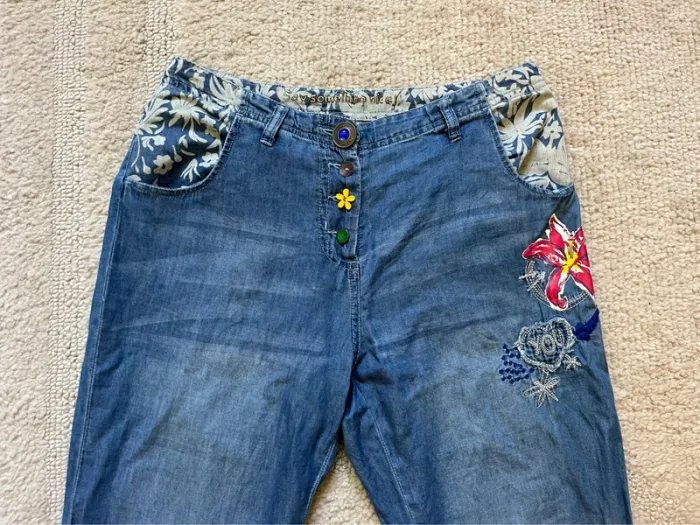 Jeans Desigual - taille 36 - photo numéro 6
