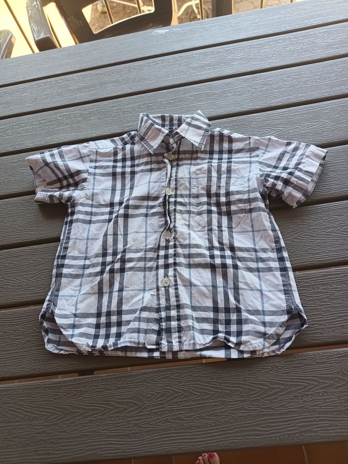 Belle chemise burberry 18 mois - photo numéro 1