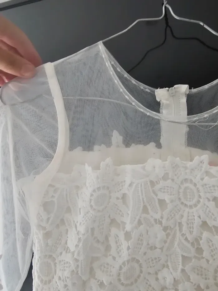 Robe blanche de cérémonie fille 12 ans ( parfait état) - photo numéro 19