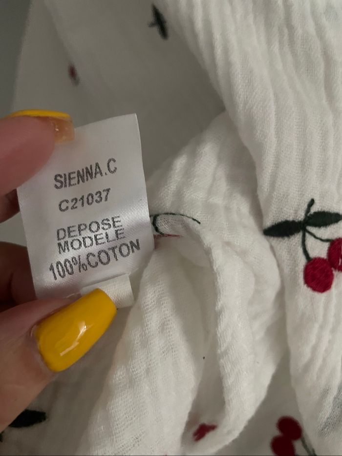 🌸 Chemise blanche à motifs cerises – Sienna C. 🍒 - photo numéro 6