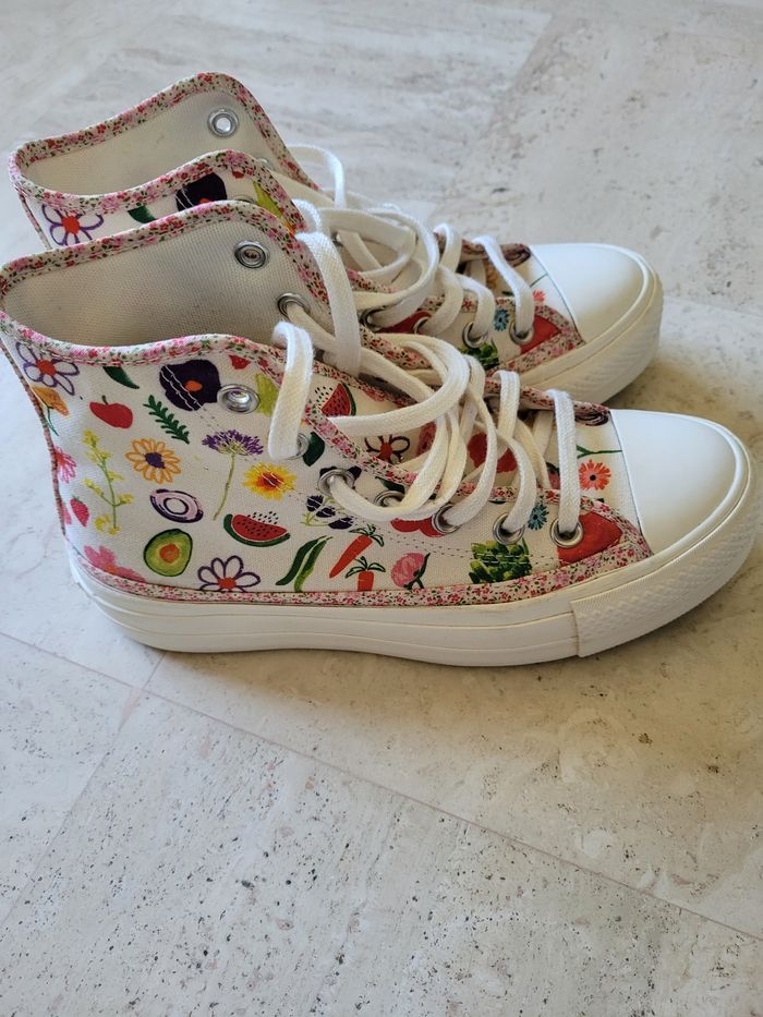 Baskets Converse "Fruits and floral" - photo numéro 2