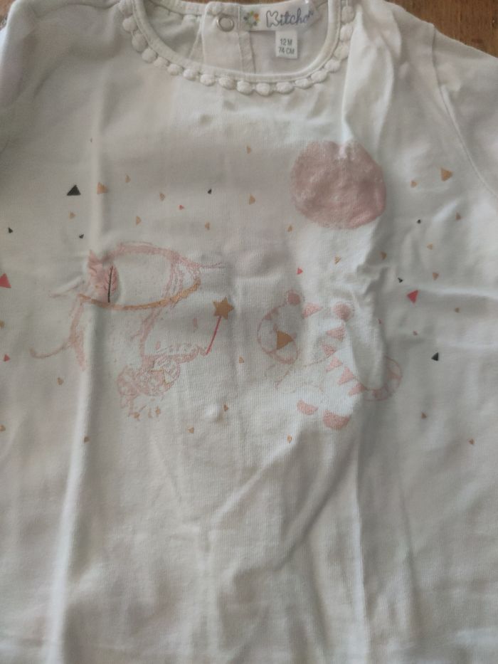 Lot 2 t-shirt 12 mois - photo numéro 3