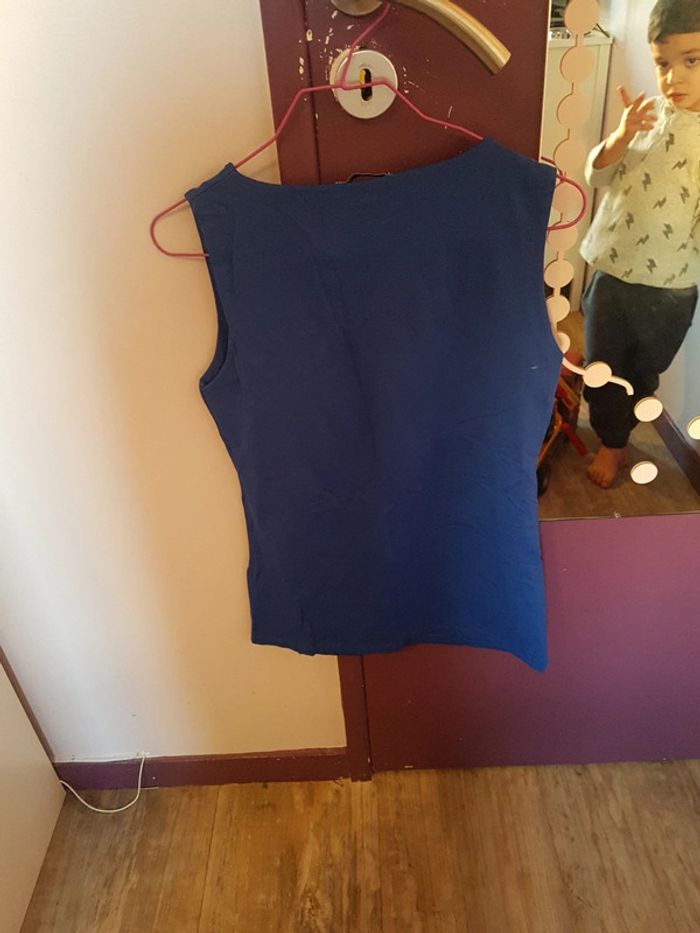 Debardeur bleu zara taille L - photo numéro 3