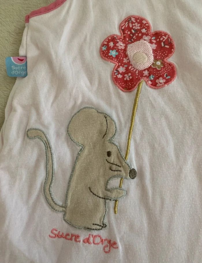 Gigoteuse d’été grande taille Sucre d’Orge – Rose Pastel – 3 à 36 mois - photo numéro 2