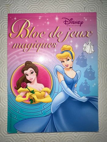 Livre Bloc de jeux magiques Disney