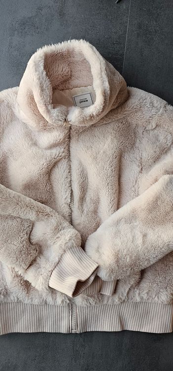 Veste fausse fourrure beige Pimkie - Taille S - État neuf