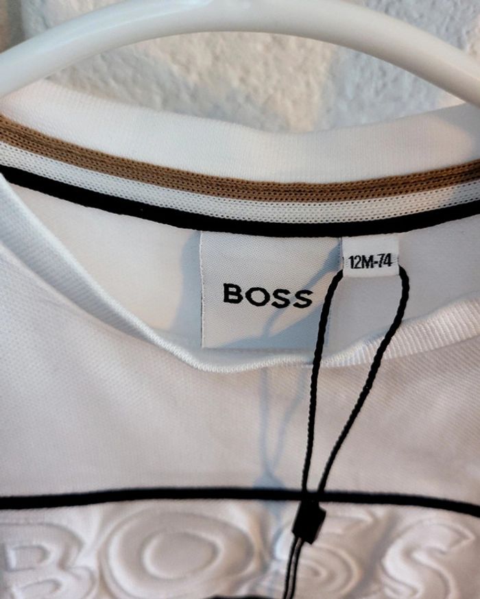 Teeshirt type polo blanc taille 12 mois BOSS neuf - photo numéro 11