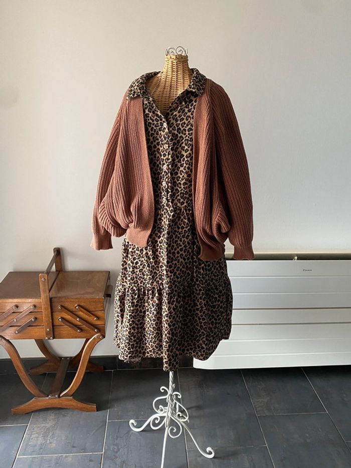 Robe Kiabi baby doll léopard taille 34/36 - photo numéro 8