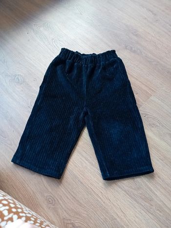 Pantalon élastique mixte velours 18 mois