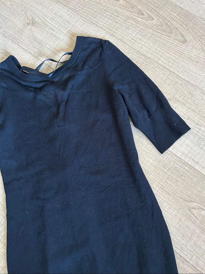Robe pull noire à manches courtes Morgan taille 38 bon état (présence de bouloches) - photo numéro 9