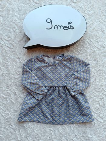 Robe manches longues / tunique longue Fille 9 mois Creeks