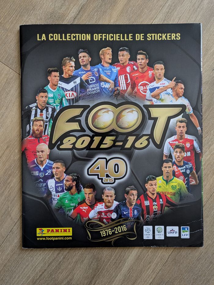 Album Panini "Foot 2015-16" 40 ans
